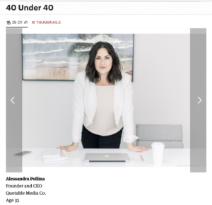 Alessandra Pollina Boston Business Journal 40 Under 40 2022