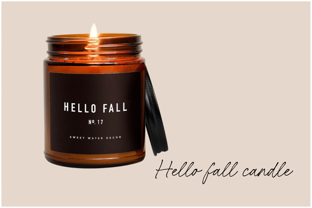 Hello Fall Candle Quotable Magazine